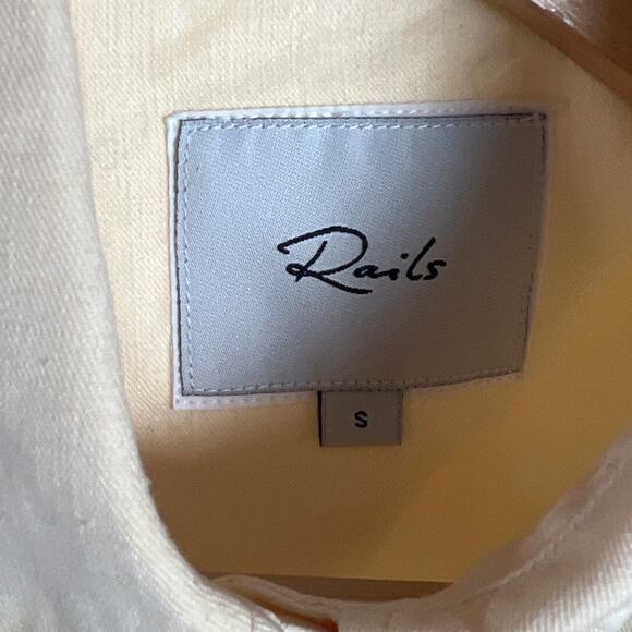 Rails Cito Button Up T-shirt Womens Essential Size Small Peach - Picture 3 of 5